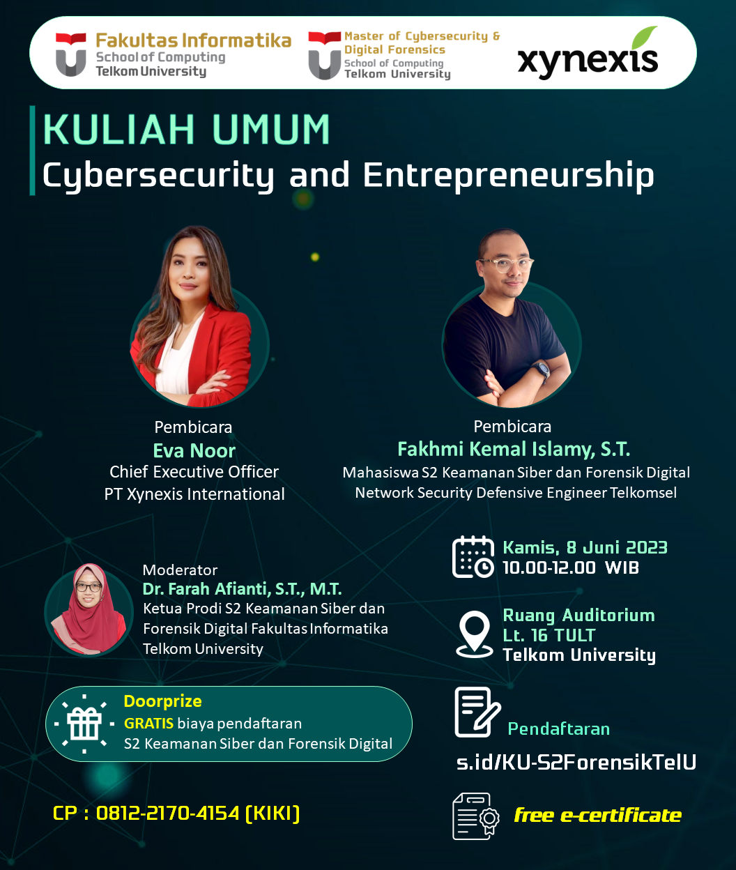 KULIAH UMUM | CYBERSECURITY AND ENTREPRENEURSHIP